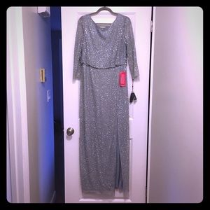 Beaded Adrianna Papell evening dress.